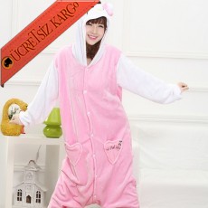 * Sevimli Kız Karakter Japon Pijama S-Xl